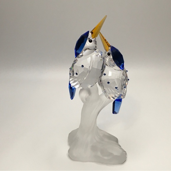 Swarovski Crystal Malachite Kingfishers birds - Picture 4 of 7